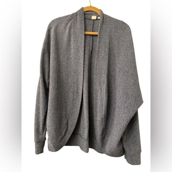 Gap cocoon cardigan open front marled navy xl tall - Picture 1 of 6